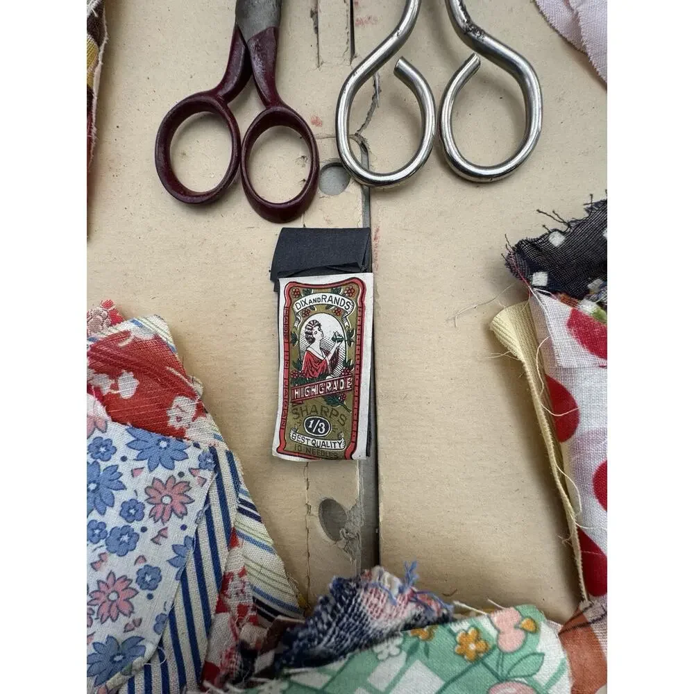 Rare Vtg 1920’s Little Mothers Patchwork Outfit Standard Toykraft Set Unused!